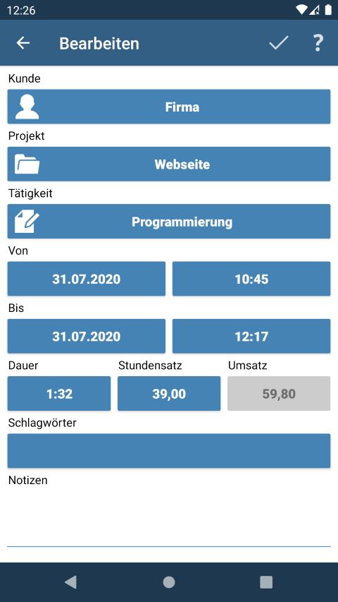 Eintrag bearbeiten